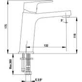 E.C.A. Tiera 102108989 Lavabo Bataryası thumbnail 2