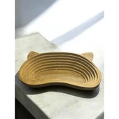 Periboia Evcil Hayvan Kulak Motifli Ahşap Yatak - 1