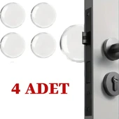 Periboia Şeffaf Silikon Mobilya ve Kapı Durdurucu Darbe Pedi 4'lü Set - 1
