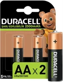 DURACELL KALEM PİL 2500 mah.ŞARJLI (2Lİ BLS) - 1