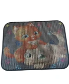 Xxl Büyük Boy 80cm X 60cm Kedi Tuvalet Kabı Önü Kum Toplayıcı Elekli Kedi Halısı Paspası DEKOR - 1