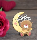 Kişiye Özel Hoşgeldin Bebek Ahşap Magnet Doğum Günü - 1