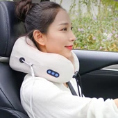 Seyahat / Ev / Araba Isıtıcılı U Tasarımlı Boyun Masaj Aleti thumbnail 3