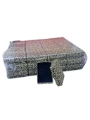 Karton Sünger Siyah Gold Çizgili Renk 8/6 cm 48 Adet Üçlü Set Takı Kutusu thumbnail 2