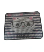 Xxl Büyük Boy 80cm X 60cm Kedi Tuvalet Kabı Önü Kum Toplayıcı Elekli Kedi Halısı Paspası DEKOR - 1