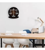 İsme Özel Avukat Adalet Terazisi Temalı Ahşap Duvar Tablosu thumbnail 1