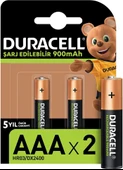 DURACELL İNCE PİL 900 mah.ŞARJLI (2Lİ BLS) - 1