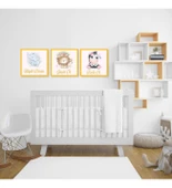 3 Parça Çocuk Odası Güçlü Ol Duvar Süsü Ahşap thumbnail 1