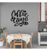 Coffee Time Siyah Ahşap Dekoratif Tablo Duvar Süsü thumbnail 1