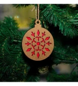 Yılbaşı Ağaç Süsleri Kar Tanesi Detaylı 5'li Set thumbnail 1