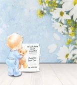 Kişiye Özel Hoşgeldin Bebek Ahşap Magnet Doğum Günü - 1