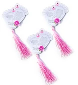 İsme Özel Kız Bebek Magnet Gümüş Pleksi Dualı - 25 Adet - 1