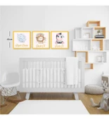 3 Parça Çocuk Odası Güçlü Ol Duvar Süsü Ahşap thumbnail 2