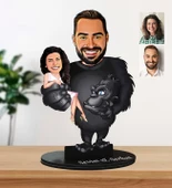 Kişiye Özel King Kong Karikatür Biblo thumbnail 1