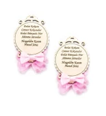 İsme Özel Ahşap Kız Bebek Magnet - 25 Adet thumbnail 1