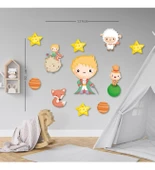 Çocuk Odası Küçük Prens Temalı Renkli Ahşap Tablo thumbnail 2