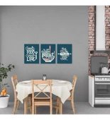 Mutfak Yazısı Good Food Good Life Ahşap Dekoratif Duvar Süsü thumbnail 1