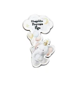 Kişiye Özel Hoşgeldin Bebek Ahşap Magnet Doğum Günü - 3