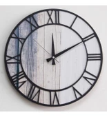 Soft Ahşap Desenli 3D MDF Saat thumbnail 1