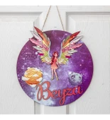 Melek Kanatlı İsme Özel Çocuk Odası Kapı Süsü thumbnail 1