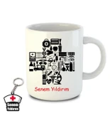 İsme ve Hemşireler Gününe Özel Kupa Bardak ve Anahtarlık - 9 thumbnail 2