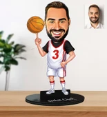 Kişiye Özel Basketbol Tasarım Karikatür Biblo thumbnail 1