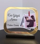 Anneler Günü Özel Fotoğraflı En Güzel Anne Stantlı  Pleksi Plak Tablo thumbnail 2