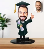 Kişiye Özel Mezuniyet Temalı Karikatür Biblo thumbnail 1