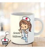 İsme ve Hemşireler Gününe Özel Kupa Bardak ve Anahtarlık - 17 thumbnail 1