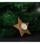 Yılbaşı Süsleri Ağaç Yıldız Kar Tanesi 3'lü Set Ham thumbnail 3