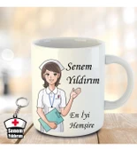 İsme ve Hemşireler Gününe Özel Kupa Bardak ve Anahtarlık - 6 thumbnail 1