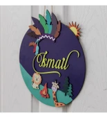 Kızılderili Temalı İsme Özel Çocuk Odası Kapı Süsü thumbnail 2