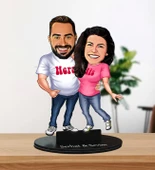Kişiye Özel Çift Karikatür Biblo - 2