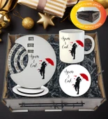 Kişiye Özel Sevgililer Günü Temalı Döner Takvim Kupa Ve Kupa  Altlığı  Hediye Sepeti thumbnail 1