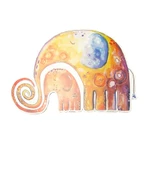 İsme Özel Ahşap Kapı Süsü Fil Figürü thumbnail 2