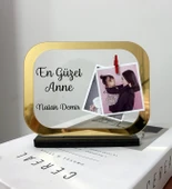 Anneler Günü Özel Fotoğraflı En Güzel Anne Stantlı  Pleksi Plak Tablo thumbnail 1