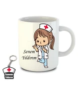 İsme ve Hemşireler Gününe Özel Kupa Bardak ve Anahtarlık - 17 thumbnail 2