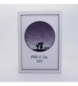 Kişiye Özel Yıldız Haritası Kutu Seti Anahtarlık Beyaz Çerçeveli Tablo Bardak Sü thumbnail 2