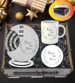 Kişiye Özel Sevgililer Günü Temalı Döner Takvim Kupa Ve Kupa  Altlığı  Hediye Sepeti thumbnail 1