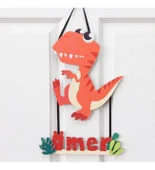 Meşgalem Minik Turuncu Ejderha Temalı Kişiye Özel Kapı Süsü thumbnail 1