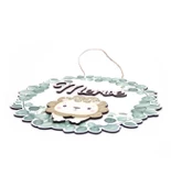 Kişiye Özel Tatlı Aslan Kapı Süsü 30x30cm thumbnail 3