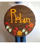 İsme Özel Tatlı Çocuk Odası Kapı Süsü thumbnail 1