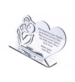 Babalar Günü Hediyesi Masaüstü Gümüş Pleksi İsimlik - 1 thumbnail 1