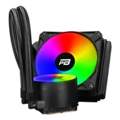 PowerBoost Noble 120 ARGB 120mm AM5/1700P Siyah İşlemci Sıvı Soğutucu thumbnail 1