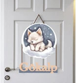 Meşgalem Yavru Kurt Temalı Kişiye Özel Kapı Süsü thumbnail 2