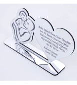 Babalar Günü Hediyesi Masaüstü Gümüş Pleksi İsimlik - 1 thumbnail 2