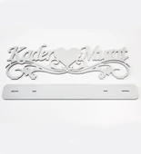 Pleksi İsimlik Gümüş Masaüstü Ve Ayaklı Söz Nişan Düğün thumbnail 2