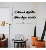 Beklemek Güzeldir Siyah Ahşap MDF Tablo - 2