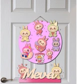 Labubu Desenli Kişiye Özel Yenidoğan Kapı Süsü (45cm) thumbnail 1