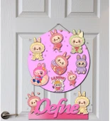 Labubu Desenli Kişiye Özel Yenidoğan Kapı Süsü (45cm) thumbnail 3